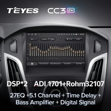 Штатная магнитола Teyes CC3 2K 4/32 Ford Focus 3 (2011-2019) F2