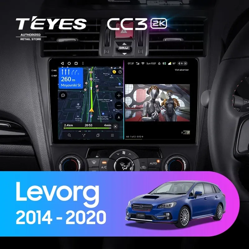 Штатная магнитола Teyes CC3 2K 4/64 Subaru Levorg (2014-2020) F2
