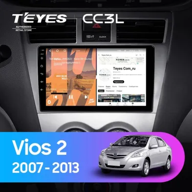 Штатная магнитола Teyes CC3L 4/32 Toyota Vios 2 (2007-2013)