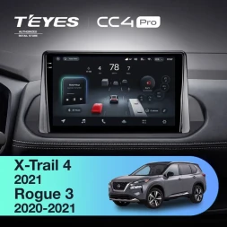 Штатная магнитола Teyes CC4 Pro 8/128 Nissan Rogue 3 (2020-2021) (0din)
