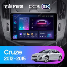Штатная магнитола Teyes CC3 2K 4/64 Chevrolet Cruze J300 J308 (2012-2015)
