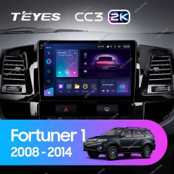 Штатная магнитола Teyes CC3 2K 4/64 Toyota Fortuner (2008-2014) F1