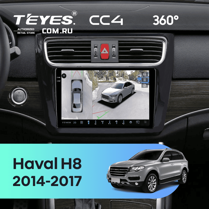 Штатная магнитола Teyes CC4 360 6/64 Haval H8 (2014-2017)