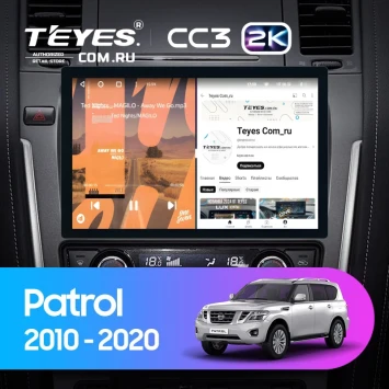 Штатная магнитола Teyes CC3 2K 4/64 Nissan Patrol Y62 (2010-2020) F2 (11")