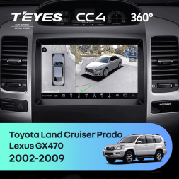 Штатная магнитола Teyes CC4 360 6/64 Toyota Land Cruiser Prado 120 (2002-2009) F2
