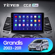 Штатная магнитола Teyes CC2L Plus 1/16 Mitsubishi Grandis 1 (2003-2010) F1