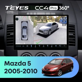 Штатная магнитола Teyes CC4 Pro 360 8/128 Mazda 5 2 CR (2005-2010) (13")