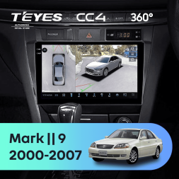 Штатная магнитола Teyes CC4 360 8/128 Toyota Mark II 9 X100 (2000-2007) F1