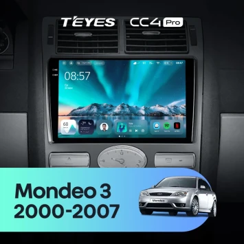 Штатная магнитола Teyes CC4 Pro 12/256 Ford Mondeo 3 (2000-2007) F2