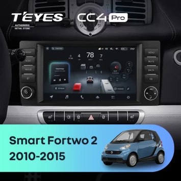 Штатная магнитола Teyes CC4 Pro 12/256 Mercedes-Benz Smart Fortwo 2 (2010-2015) F2
