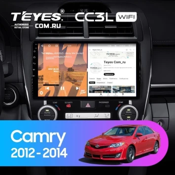 Штатная магнитола Teyes CC3L 4/32 Toyota Camry 7 XV 50 55 (2012-2014) Америка