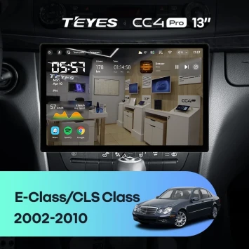 Штатная магнитола Teyes CC4 Pro 12/256 Mercedes-Benz E-Class S211 W211 CLS-Class C219 (2002-2010) (13")