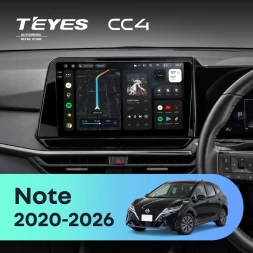 Штатная магнитола Teyes CC4 8/128 Nissan Note (2020-2026) Правый руль