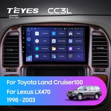 Штатная магнитола Teyes CC3L 4/64 Lexus LX470 (1998-2003) F4