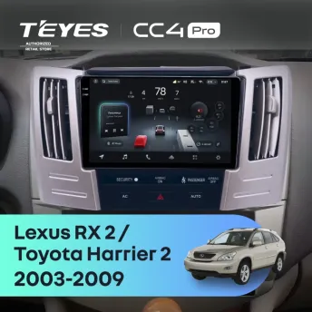 Штатная магнитола Teyes CC4 Pro 8/128 Lexus RX 2 (2003-2009) F2