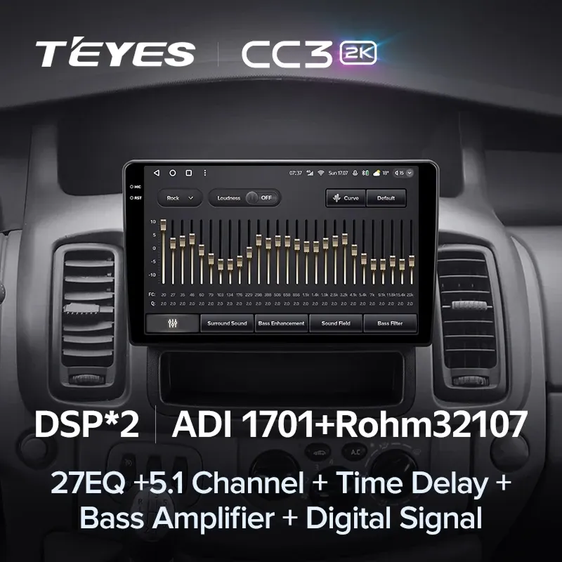 Штатная магнитола Teyes CC3 2K 4/64 Nissan Primastar (2006-2014) Тип-C
