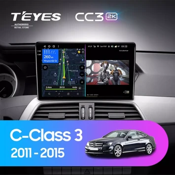 Штатная магнитола Teyes CC3 2K 4/64 Mercedes-Benz C-Class 3 W204 C204 S204 (NTG 4.5) (2011-2015) (0din)