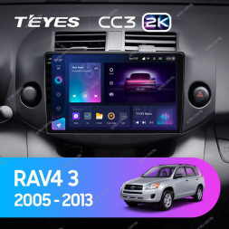 Штатная магнитола Teyes CC3 2K 4/32 Toyota RAV4 3 XA30 (2005-2013) 10&quot;