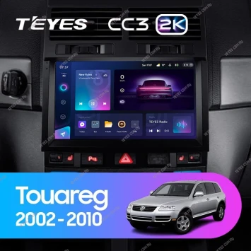 Штатная магнитола Teyes CC3 2K 4/64 Volkswagen Touareg GP (2002-2010) F1