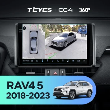 Штатная магнитола Teyes CC4 360 6/64 Toyota RAV4 5 XA50 (2018-2023) F2 Тип-A