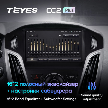 Штатная магнитола Teyes CC2 Plus 4/64 Ford Focus 3 (2011-2019)