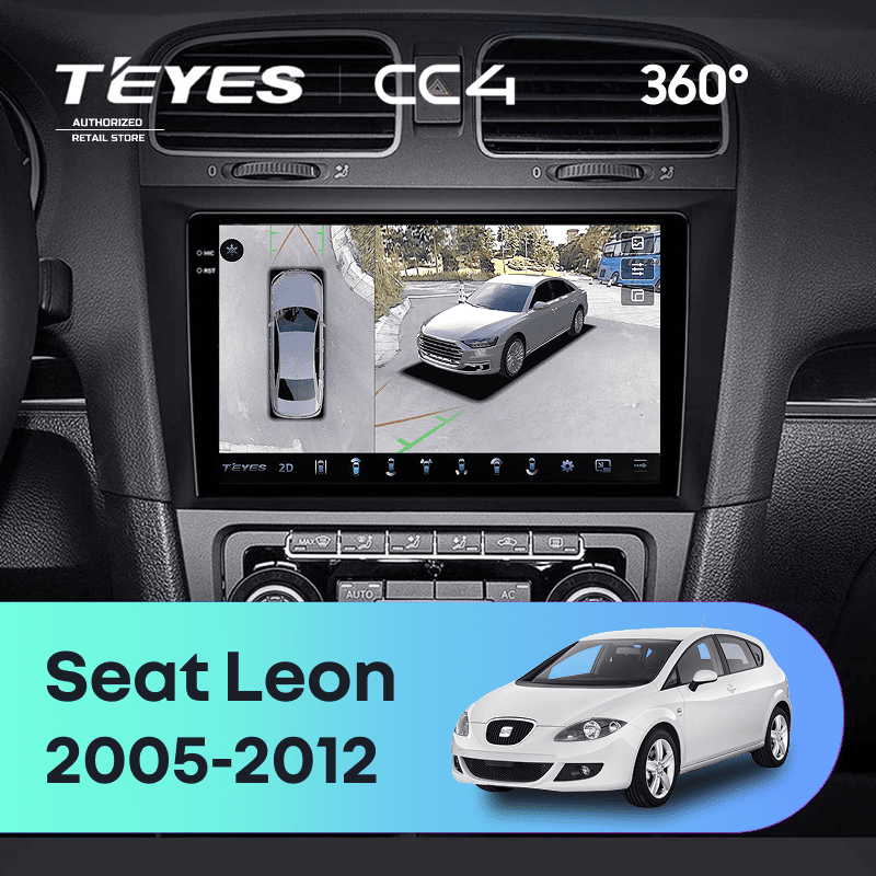 Штатная магнитола Teyes CC4 360 8/128 Seat Leon (2005-2012)