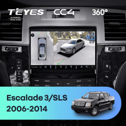 Штатная магнитола Teyes CC4 360 8/128 Cadillac SLS (2007-2012)