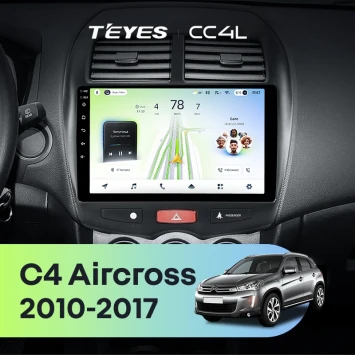 Штатная магнитола Teyes CC4L 4/64 Citroen C4 Aircross (2010-2017) F1 Тип-A