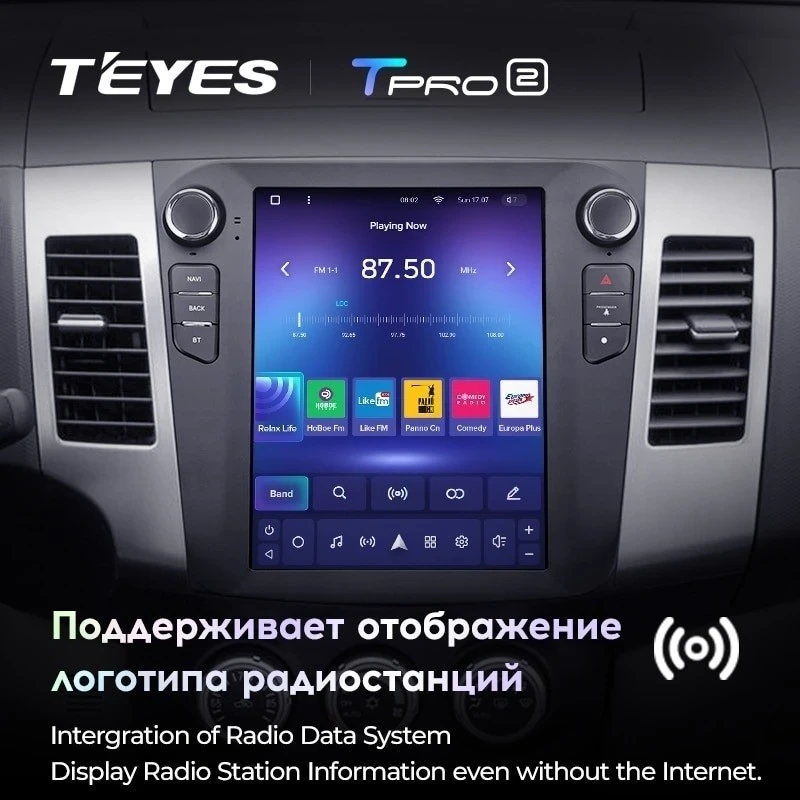 Штатная магнитола Tesla style Teyes TPRO 2 4/32 Citroen C-Crosser 1 (2007-2013) Тип-B