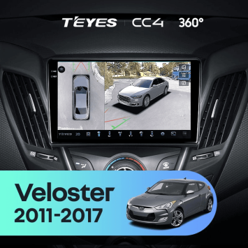 Штатная магнитола Teyes CC4 360 8/128 Hyundai Veloster FS (2011-2017) Тип-B