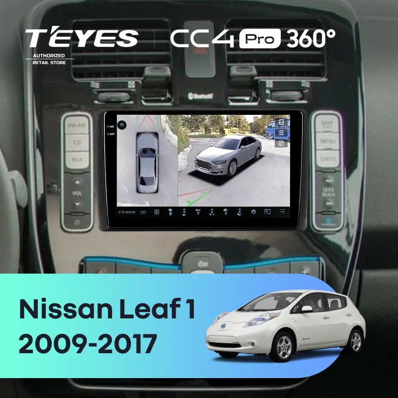 Штатная магнитола Teyes CC4 Pro 360 8/128 Nissan Leaf 1 (2009-2017)