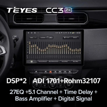 Штатная магнитола Teyes CC3 2K 6/128 Renault Duster HM 2 (2020-2023) F1 (11")