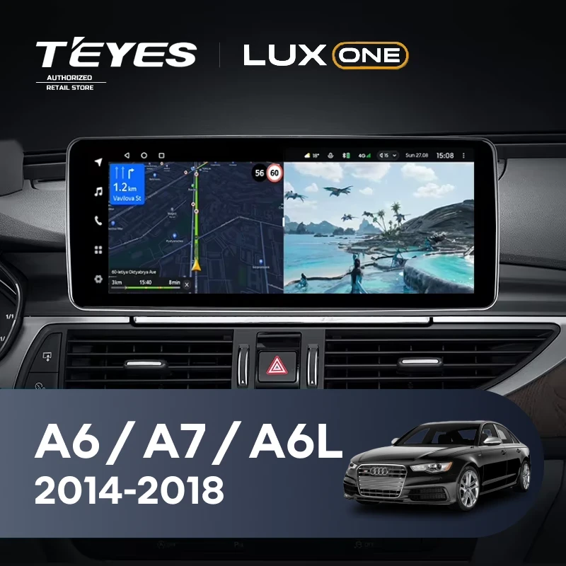 Штатная магнитола Teyes LUX ONE 360 6/128 Audi A6 C7 4 A6L (MHI2 System) (2014-2018)