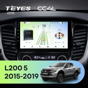 Штатная магнитола Teyes CC4L 6/64 с DTS Mitsubishi L200 5 (2015-2019) климат контроль F2