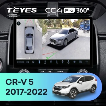 Штатная магнитола Teyes CC4 Pro 360 12/256 Honda CR-V 5 RT RW (2017-2022) (13")