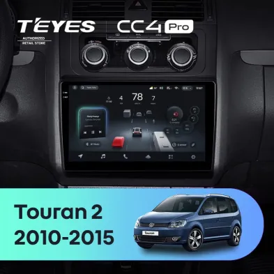 Штатная магнитола Teyes CC4 Pro 12/256 Volkswagen Touran 2 1T (2010-2015)