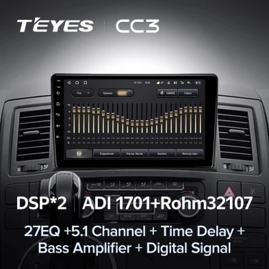 Штатная магнитола Teyes CC3 4/32 Volkswagen Multivan T5 (2003-2015)