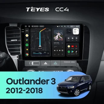 Штатная магнитола Teyes CC4 6/64 Mitsubishi Outlander 3 GF0W GG0W (2012-2018) Тип-B