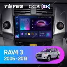 Штатная магнитола Teyes CC3 2K 4/32 Toyota RAV4 3 XA30 (2005-2013) 9&quot;