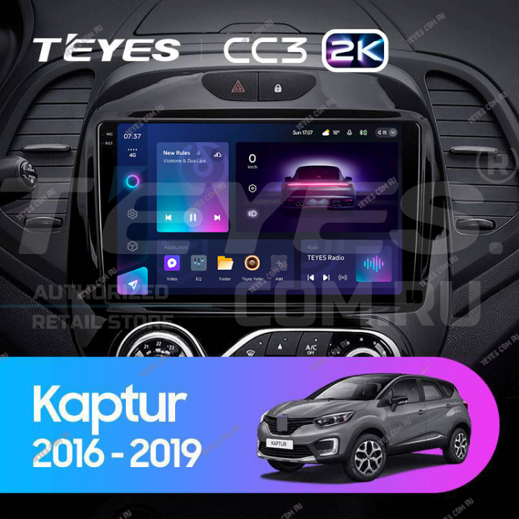 Штатная магнитола Teyes CC3 2K 4/64 Renault Kaptur (2016-2019) F1 купить в Москве интернет-магазине Teyes.com.ru