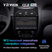 Штатная магнитола Teyes CC2 Plus 3/32 Peugeot 206 (1998-2012)