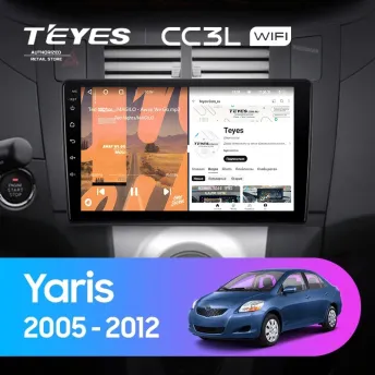 Штатная магнитола Teyes CC3L WiFi 2/32 Toyota Yaris XP90 (2005-2012) F1