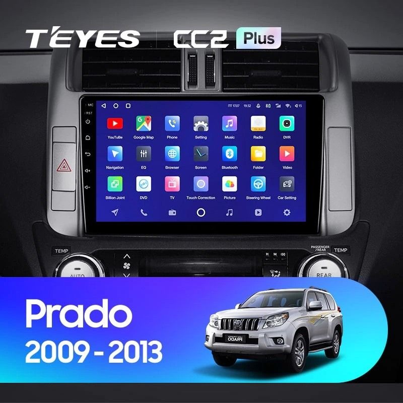 Штатная магнитола Teyes CC2L Plus 2/32 Toyota Land Cruiser Prado 150 (2009-2013) F1 Тип-A