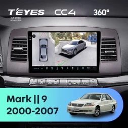 Штатная магнитола Teyes CC4 360 8/128 Toyota Mark II 9 X110 (2000-2007) F2