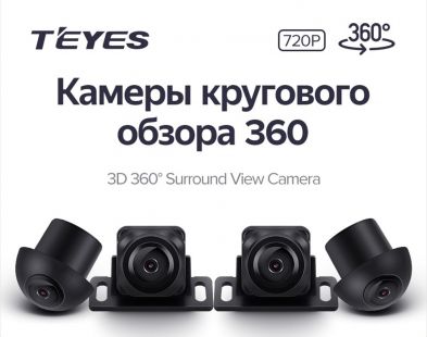 Камеры кругового обзора TEYES 3D 360 720P