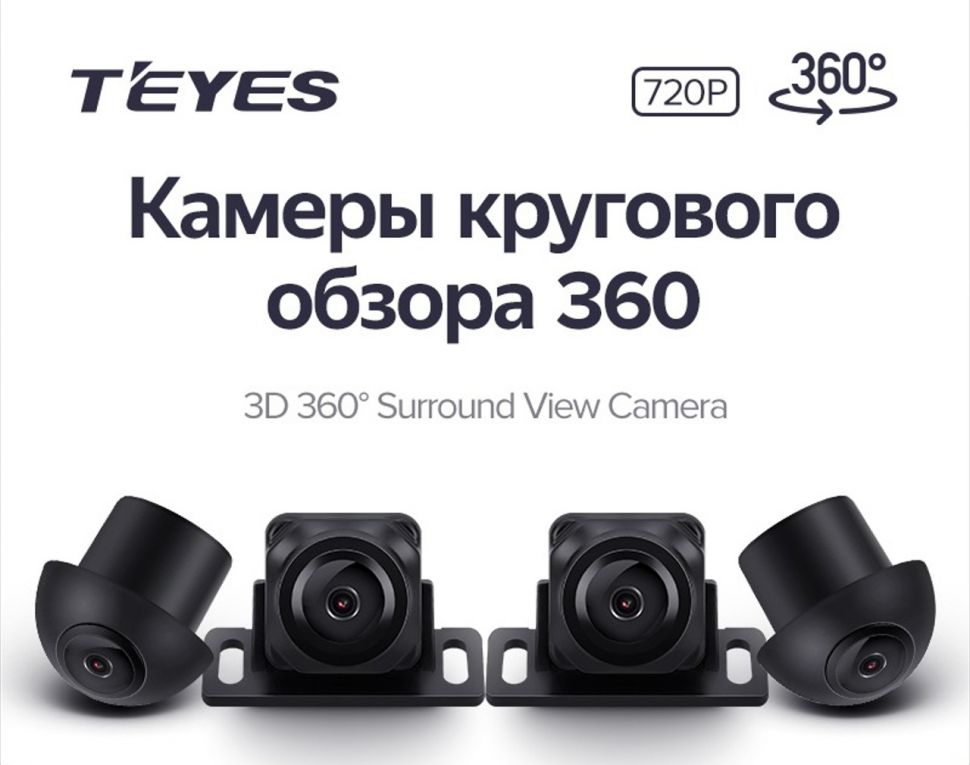 Камеры кругового обзора TEYES 3D 360 720P