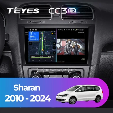 Штатная магнитола Teyes CC3 2K 6/128 Volkswagen Sharan (2010-2024)