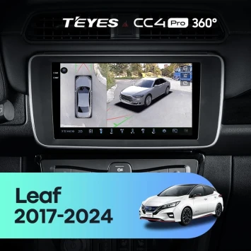 Штатная магнитола Teyes CC4 Pro 360 8/128 Nissan Leaf ZE1 (2017-2024)