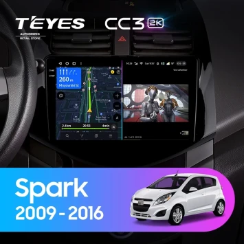Штатная магнитола Teyes CC3 2K 360 6/128 Chevrolet Spark M300 (2009-2016) F1