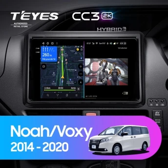 Штатная магнитола Teyes CC3 2K 360 6/128 Toyota Noah R80 (2014-2020) Правый руль